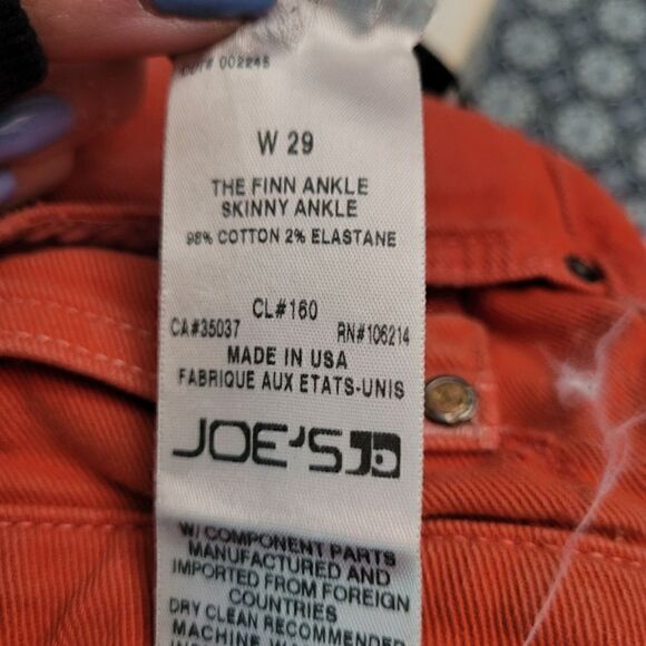 Joe's Jeans  Collector's Edition Finn Skinny Ankle Jean in Distressed Poppy - Picture 3 of 11